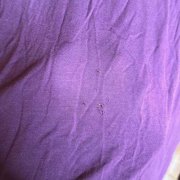 Fenn Wright Manson Plum Turtleneck High Low Modal Top Size Large - Picture 6 of 6